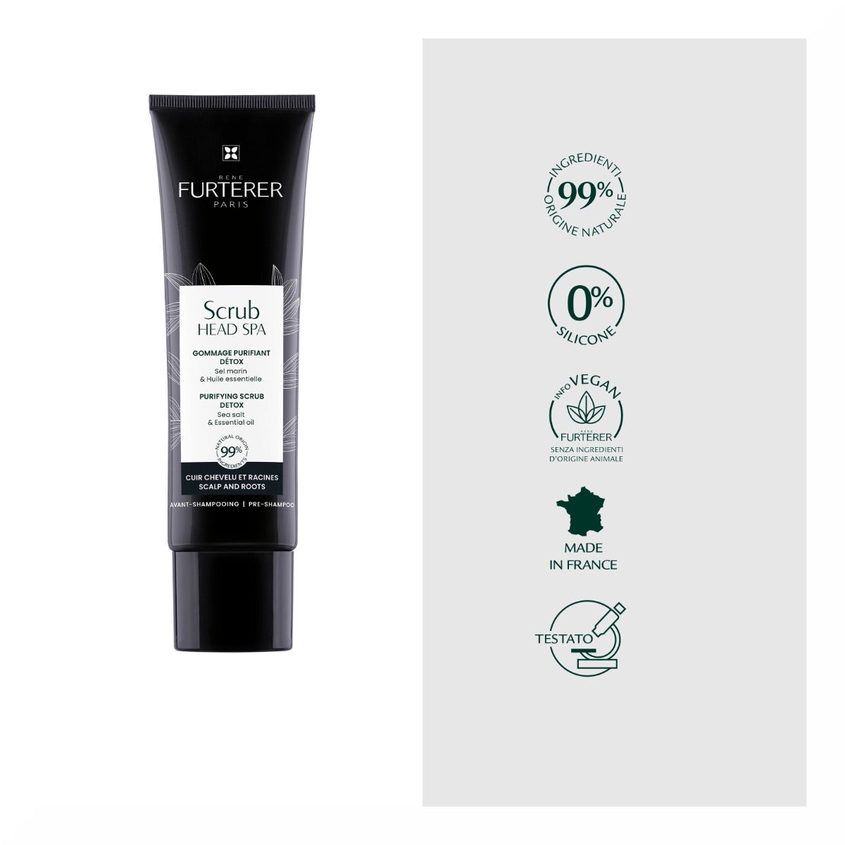 René Furterer Head Spa Scrub Gommage Detox Cuoio Capelluto 150ml