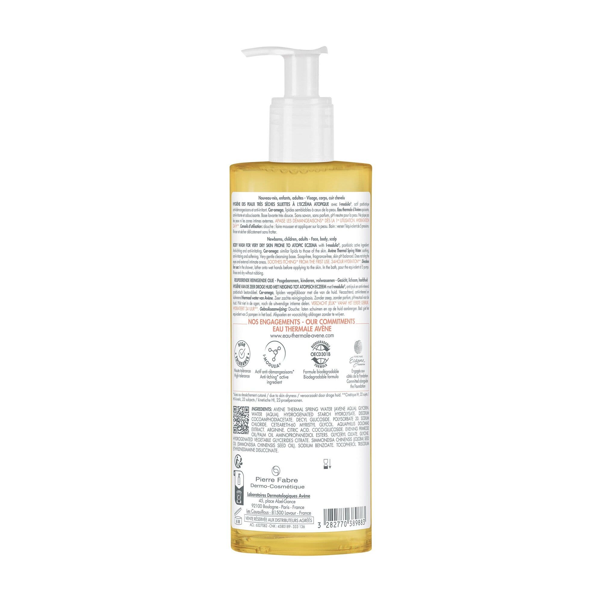 Eau Thermale Avène Xeracalm AD Aceite Limpiador Liporretentor 400 ml