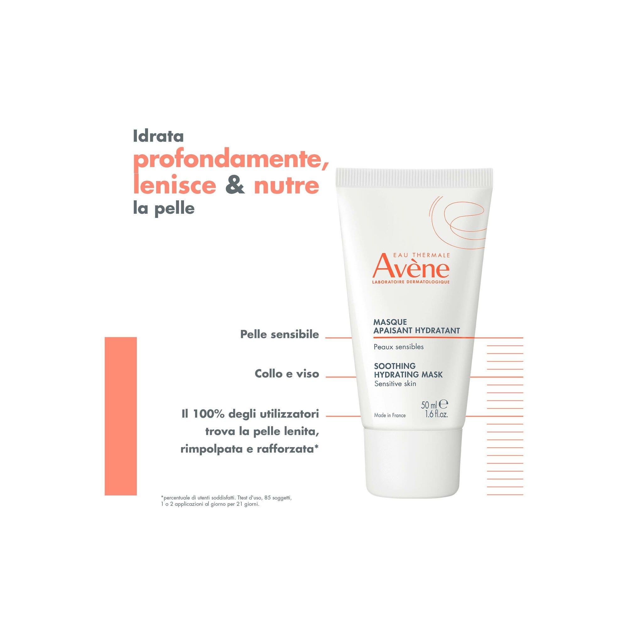 Eau Thermale Avène Les Essentiels Mascarilla Calmante e Hidratante 50 ml