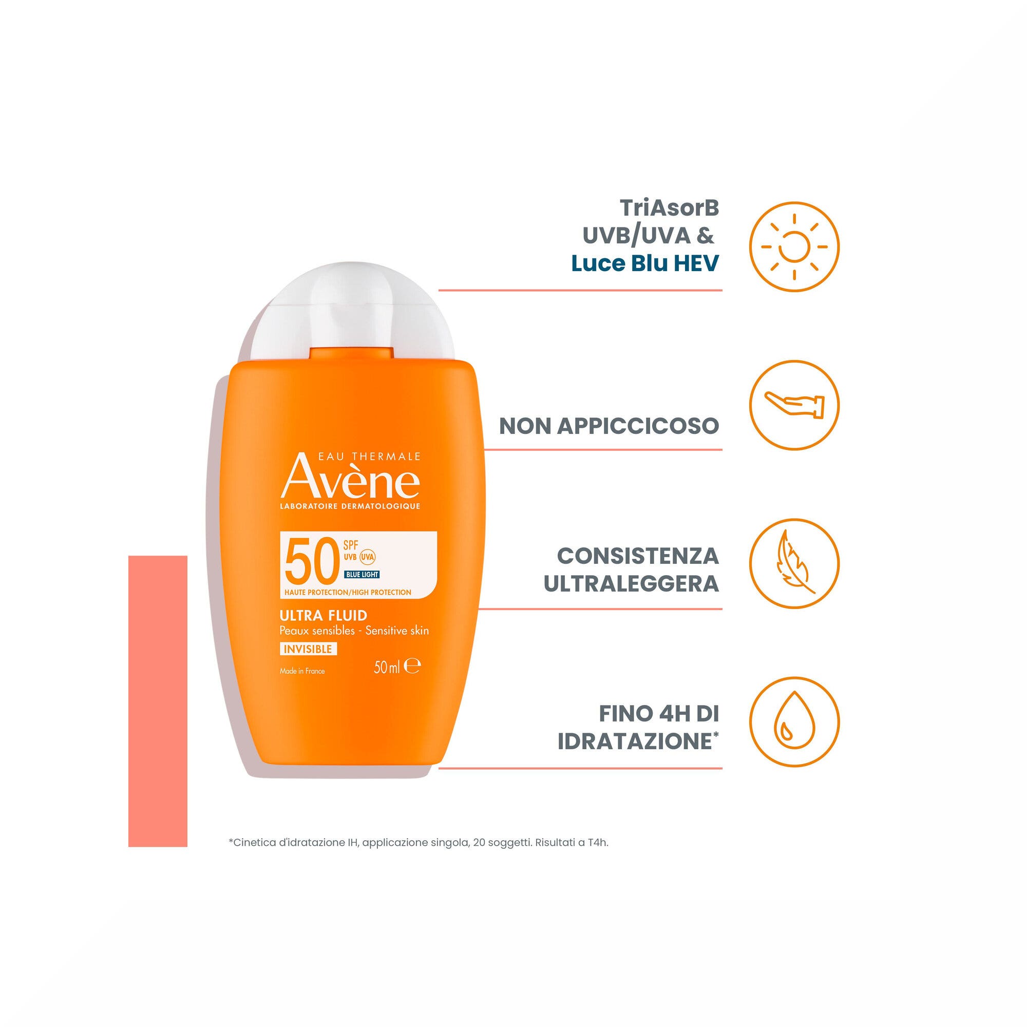 Eau Thermale Avène Solare Ultra-Fluid Invisibile 50ml SPF50