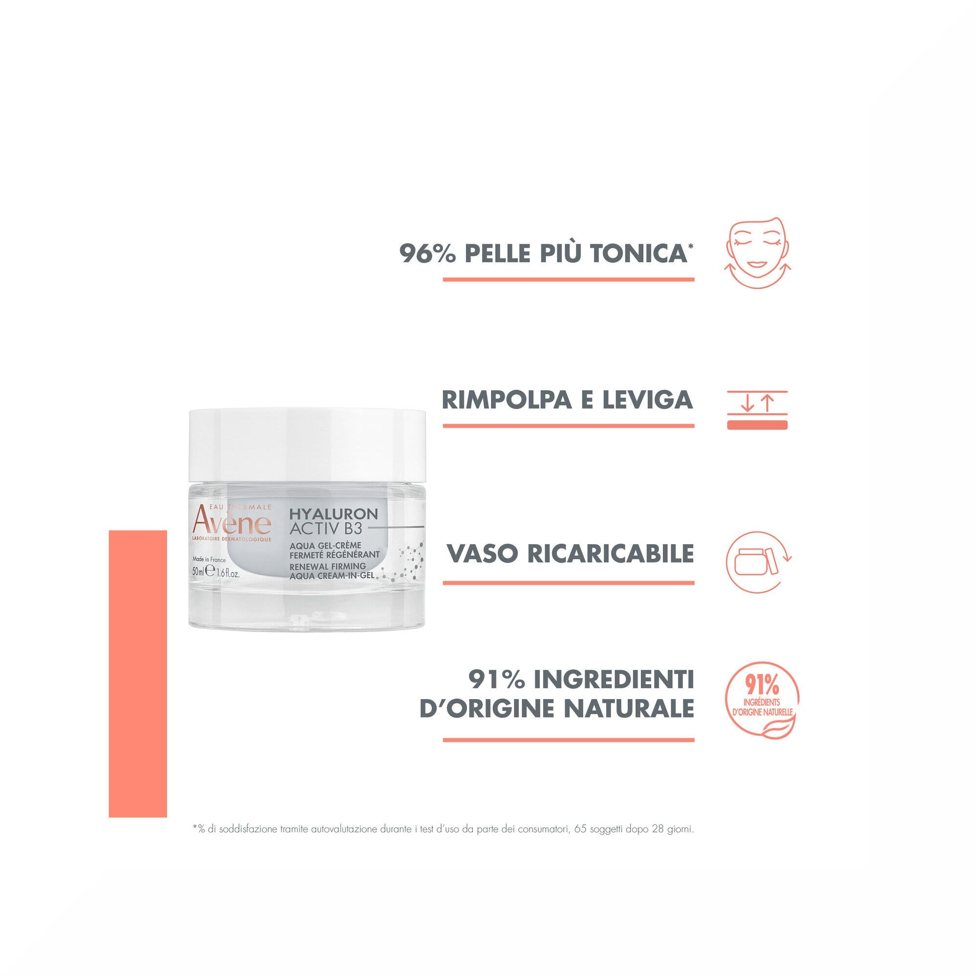 Eau Thermale Avène Hyaluron Activ B3 Aqua Gel-Crema Regeneración Celular 50 ml