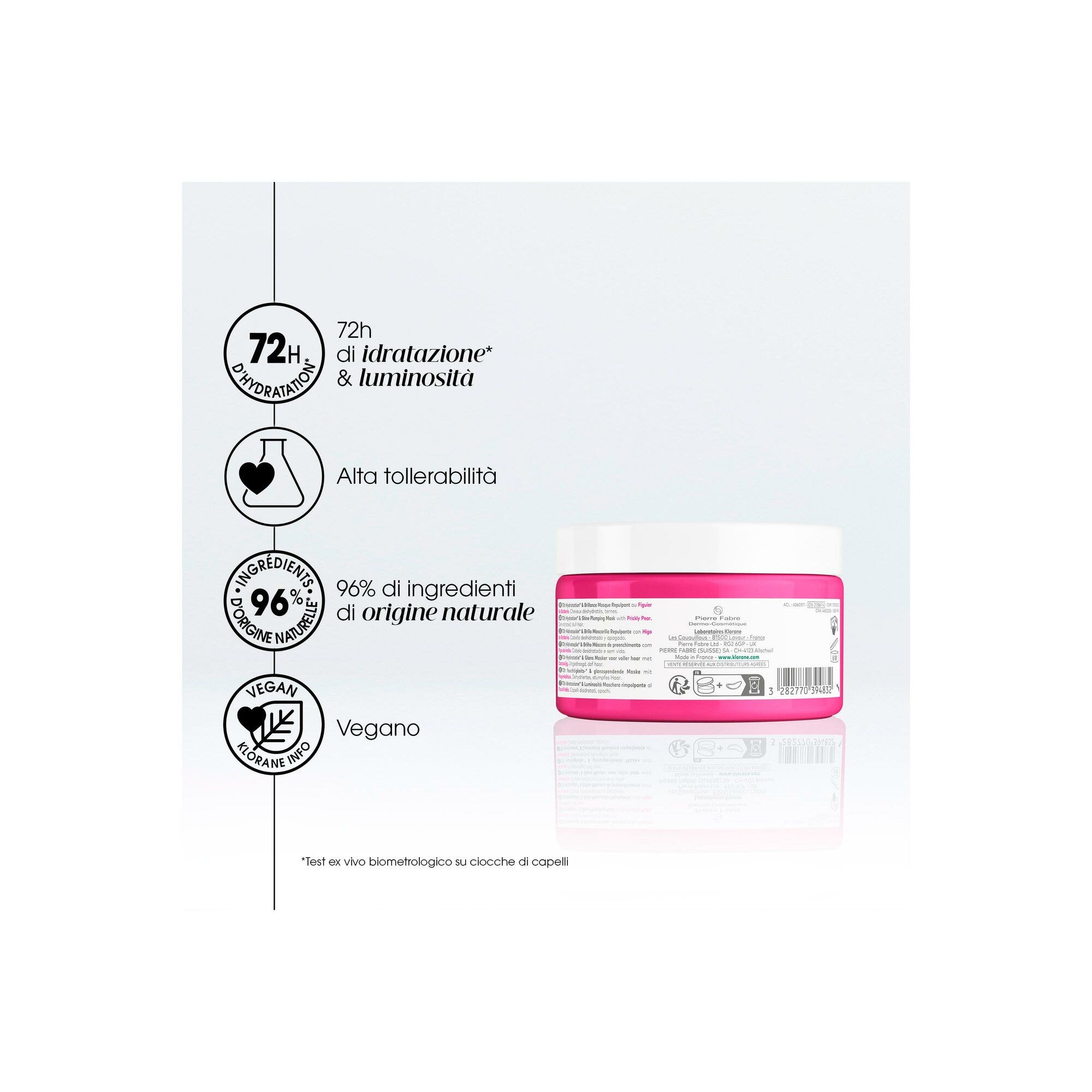 Klorane Maschera Rimpolpante al Fico d’India 250ml