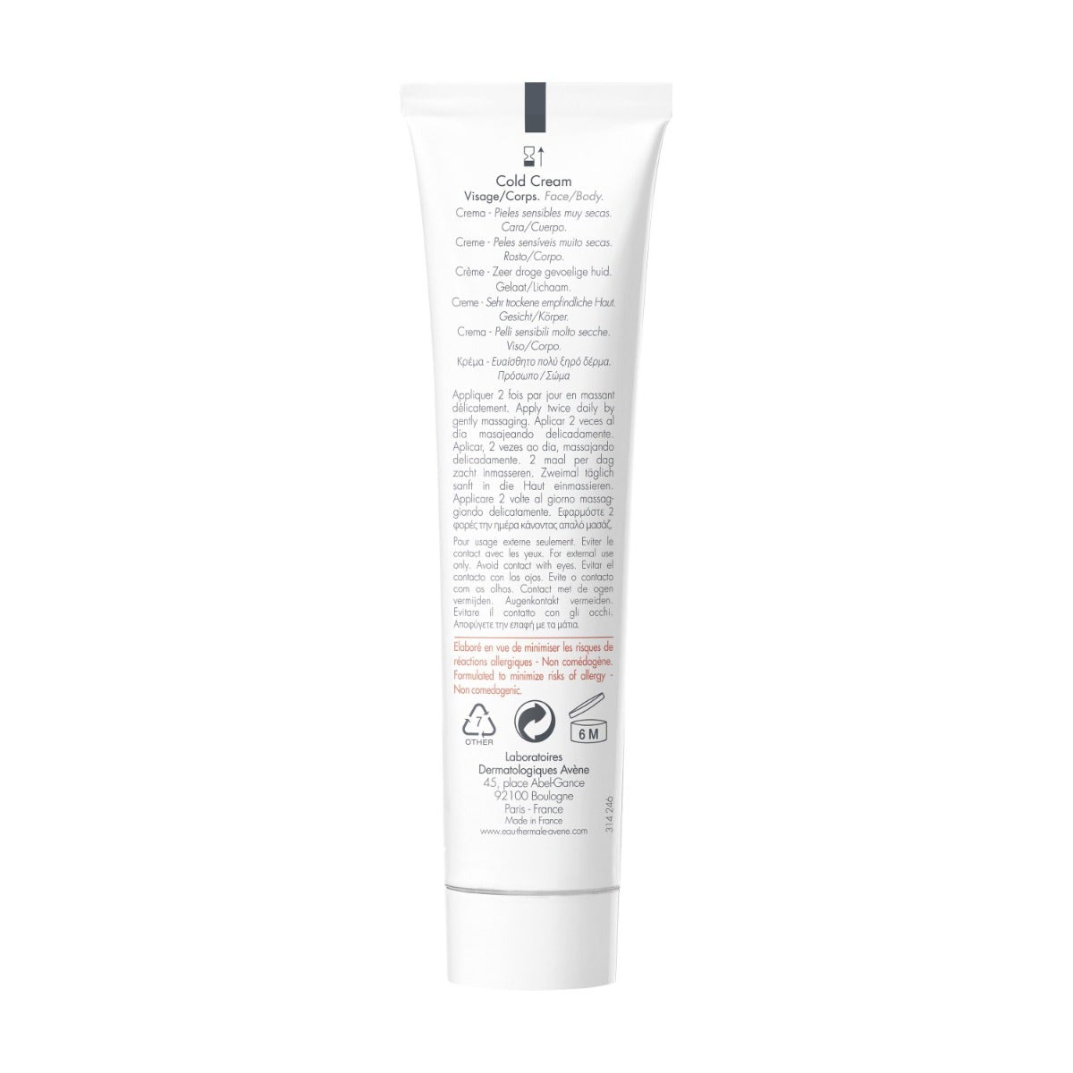 Avene Cold Cream Pieles Sensibles 40ml-2