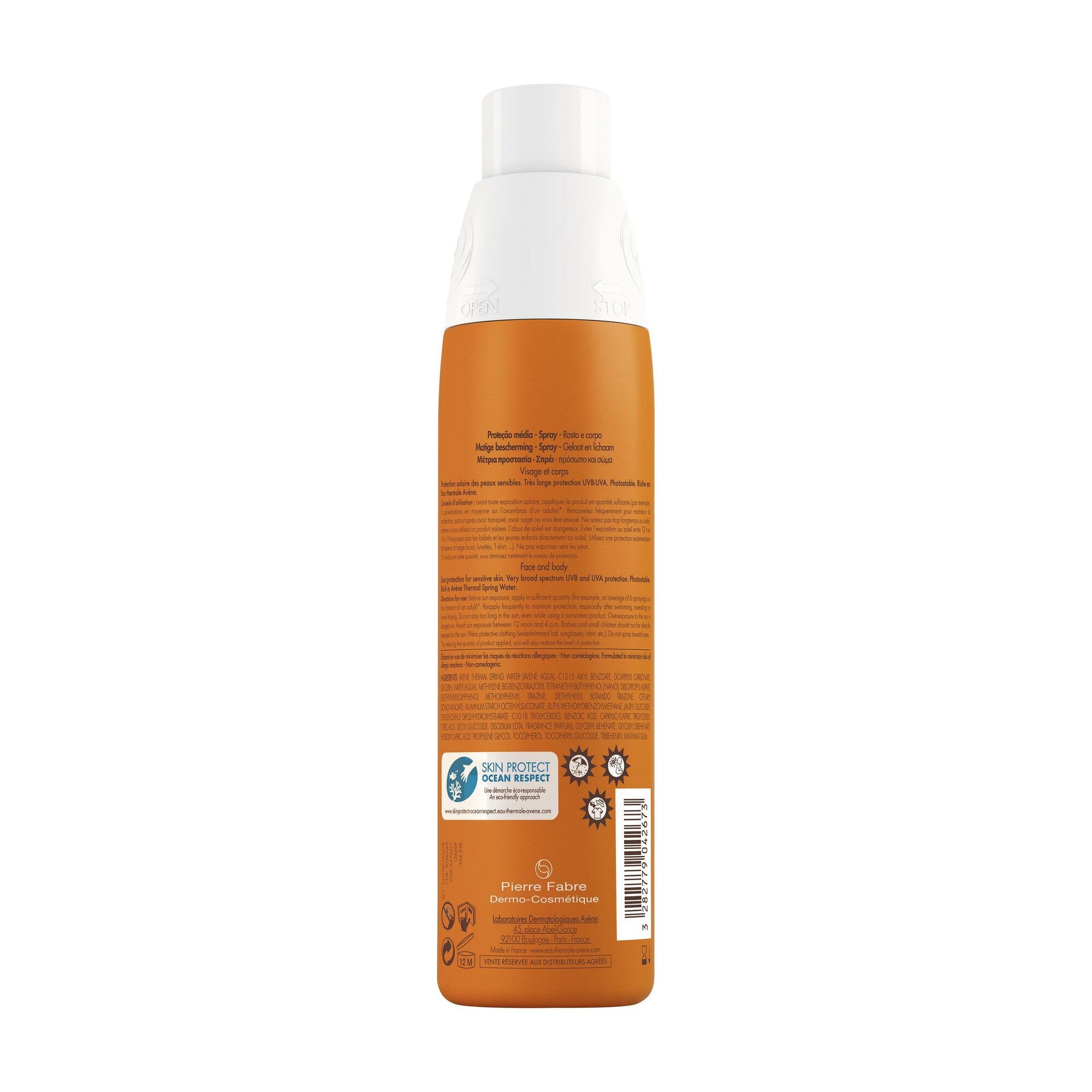 Eau Thermale Avene Spray Protección Solar SPF20 200ml-6