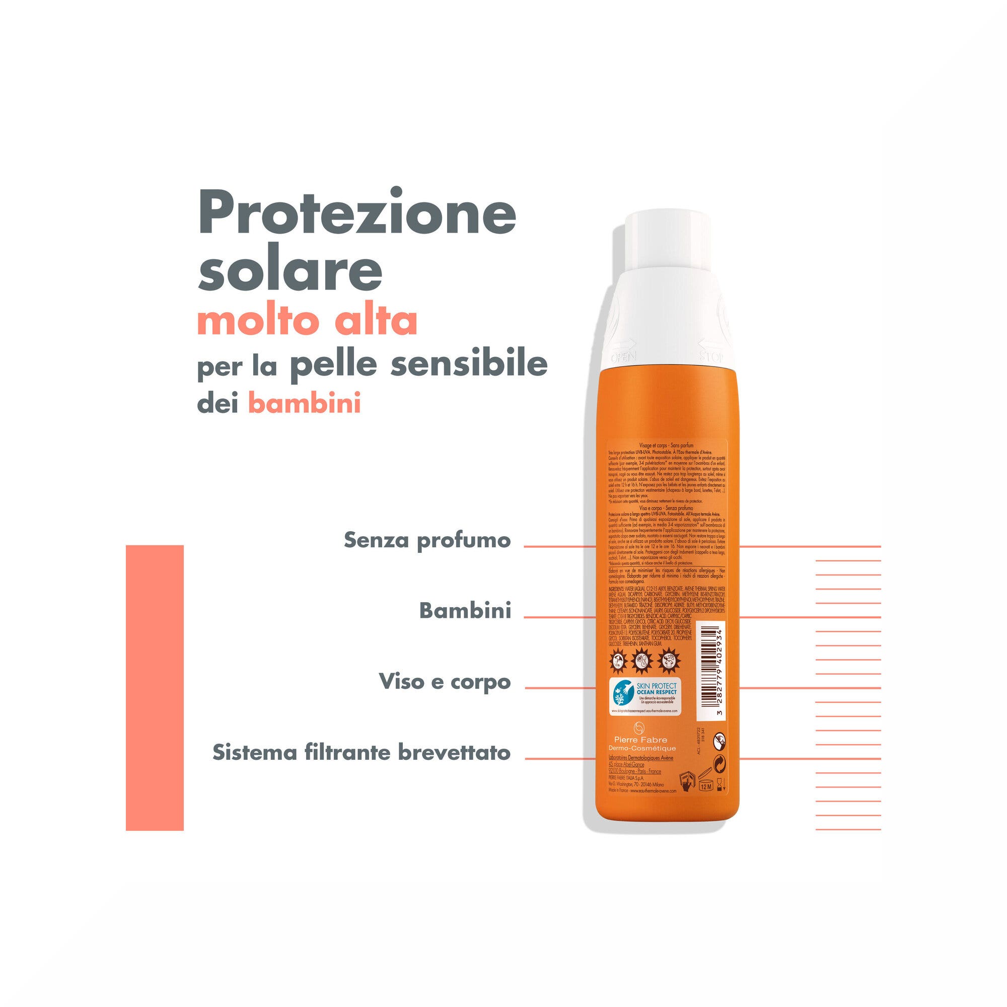Eau Thermale Avene Sun Protection Spray Niño SPF30 200ml-8