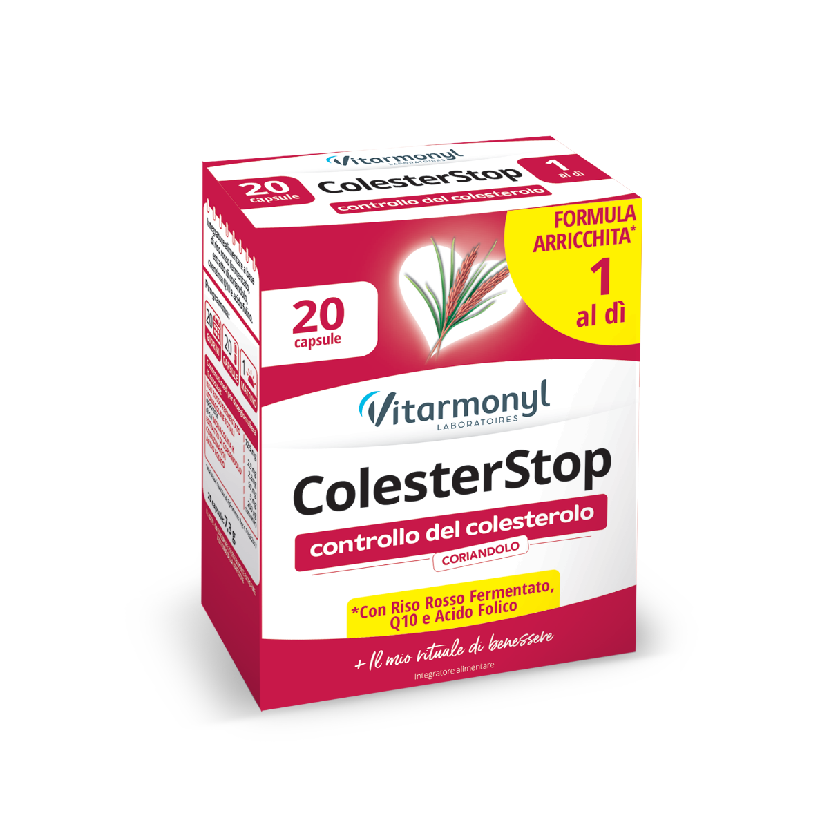 Vitarmonyl ColesterStop 20 cápsulas - Complemento alimenticio contra el colesterol