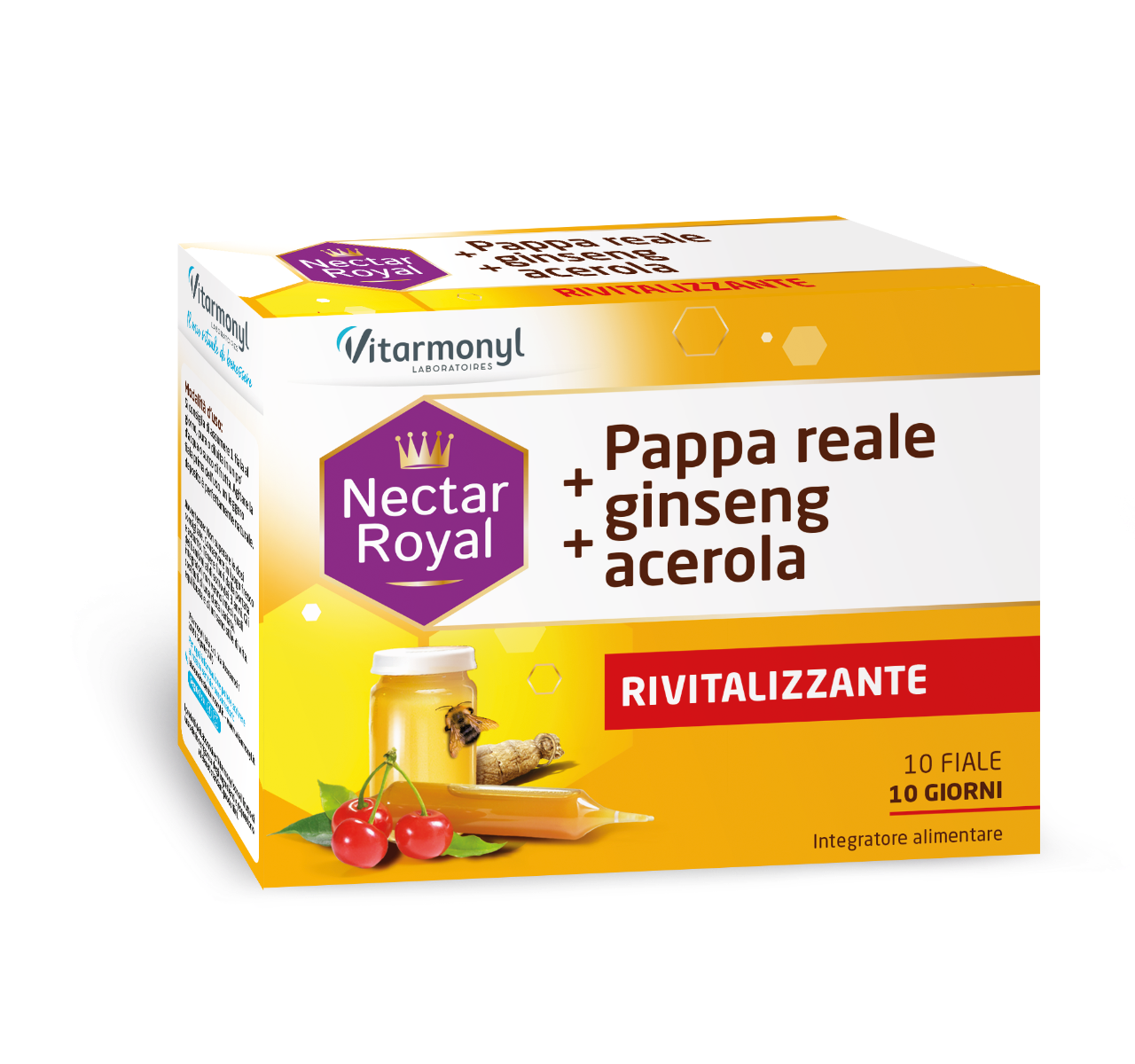 Vitarmonyl Jalea Real + Ginseng + Acerola 10 Viales-1