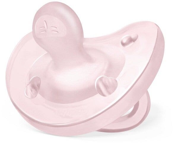 Chicco Chupete de silicona rosa 2-6 meses 1 unidad