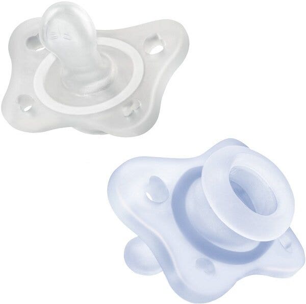 Chicco PhysioForma Mini Soft 0-2 meses, mordedor para bebés, 2 unidades