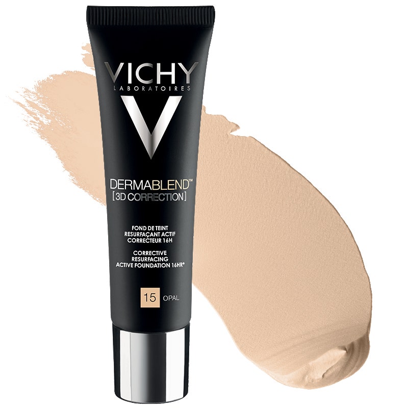 Vichy Dermablend 3D Base De Maquillaje Para Pieles Grasas Con Imperfecciones Tono 15 30ml-2