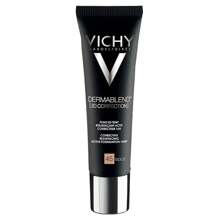 Vichy Dermablend 3D Base De Maquillaje Para Pieles Grasas Con Imperfecciones Tonos 45 30ml-3