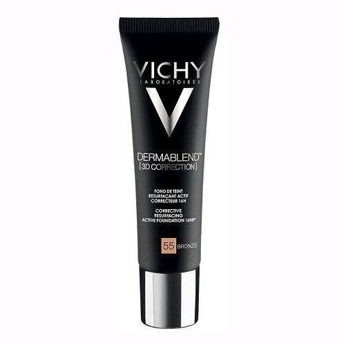 Vichy Dermablend 3D Base De Maquillaje Para Pieles Grasas Con Imperfecciones Tonos 55 30ml-4