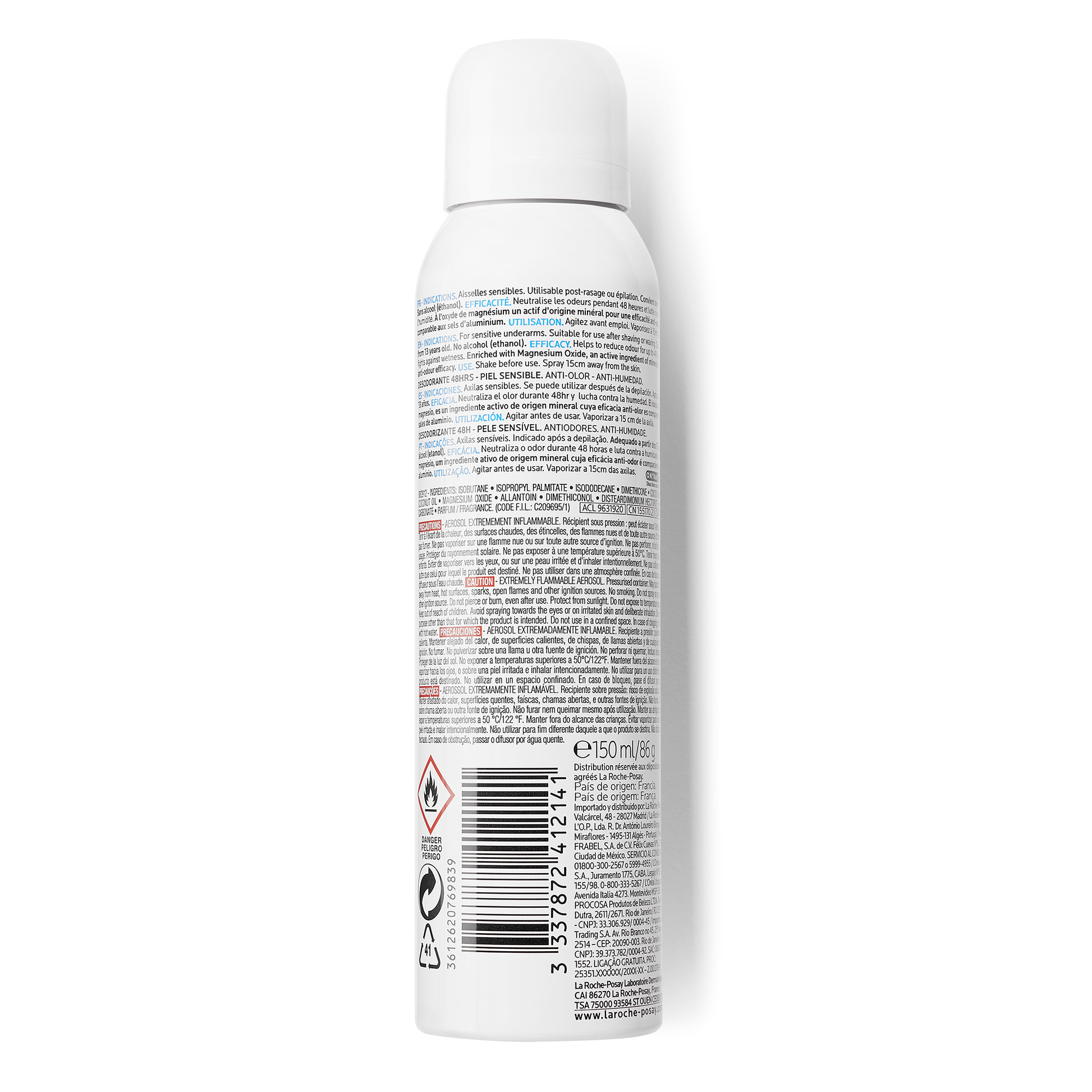 La Roche-Posay Deodorante Physiologique Spray Lenitivo Antiodori 150 ml-3