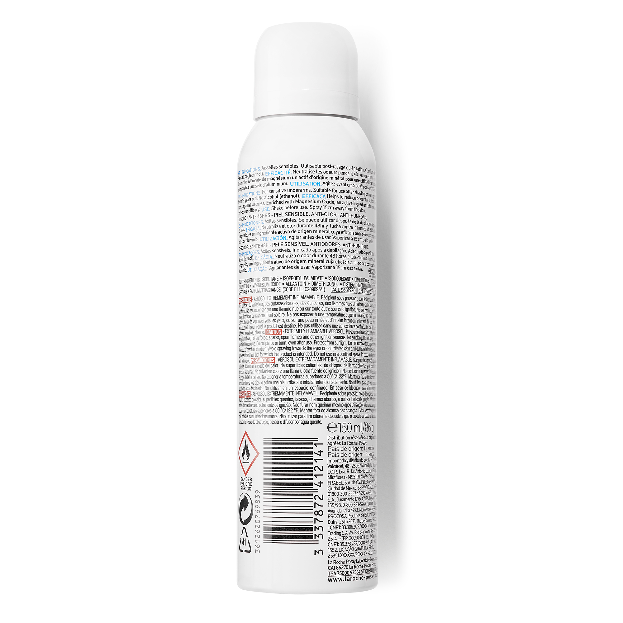 La Roche-Posay Deodorante Physiologique Spray Lenitivo Antiodori 150 ml-3