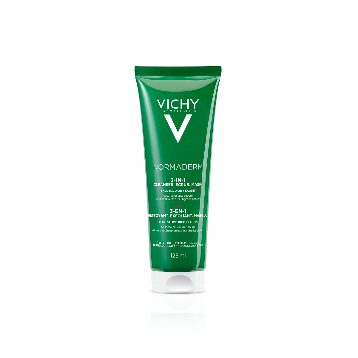 Vichy Normaderm 3 en 1 Exfoliante + Crema Limpiadora + Mascarilla 125 ml-5