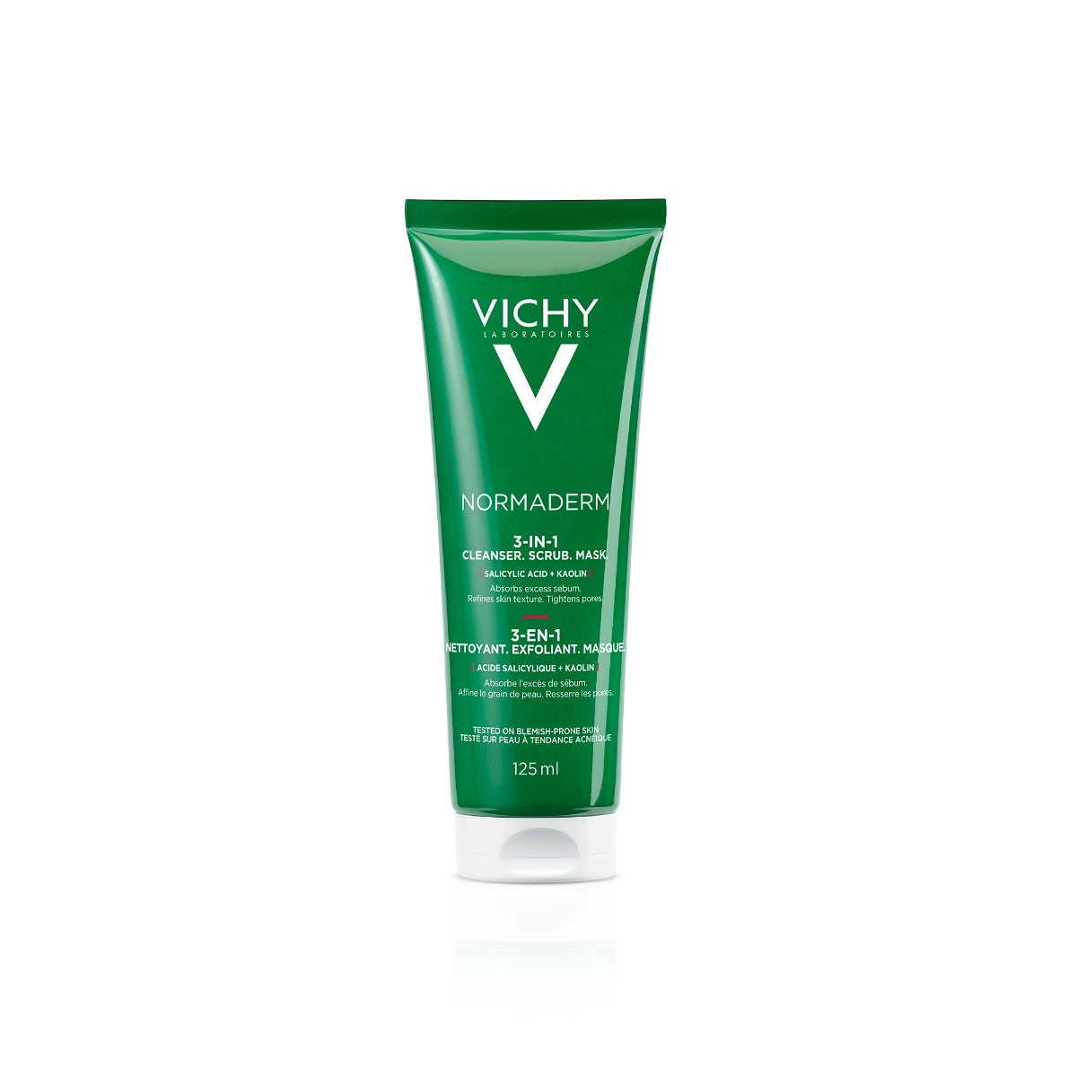 Vichy Normaderm 3 en 1 Exfoliante + Crema Limpiadora + Mascarilla 125 ml-6