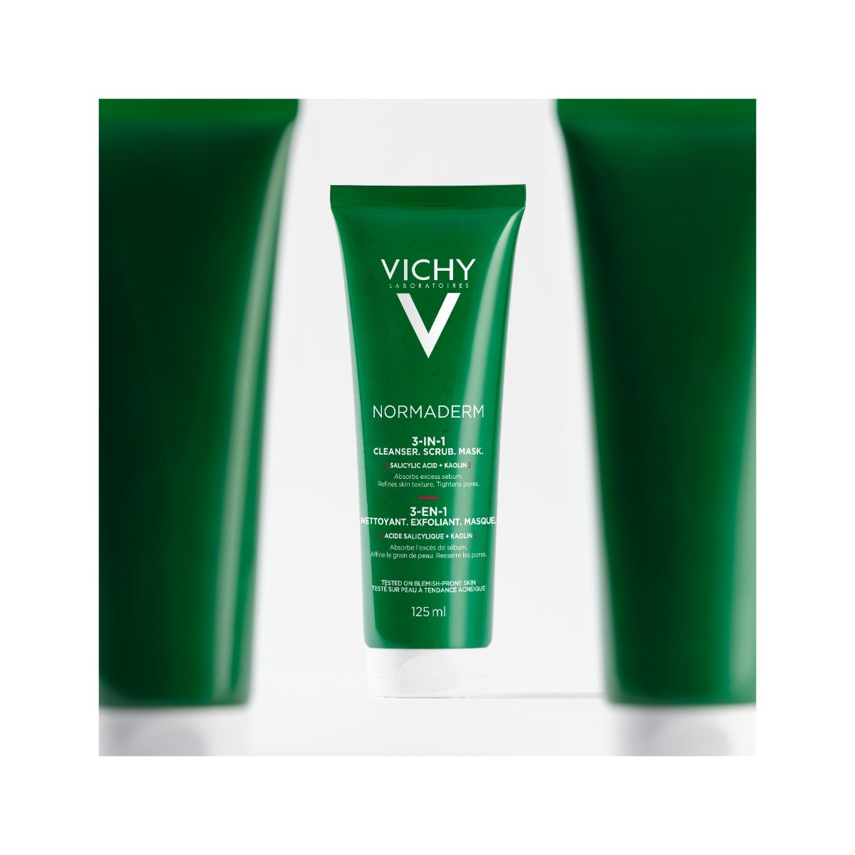 Vichy Normaderm 3 en 1 Exfoliante + Crema Limpiadora + Mascarilla 125 ml-7