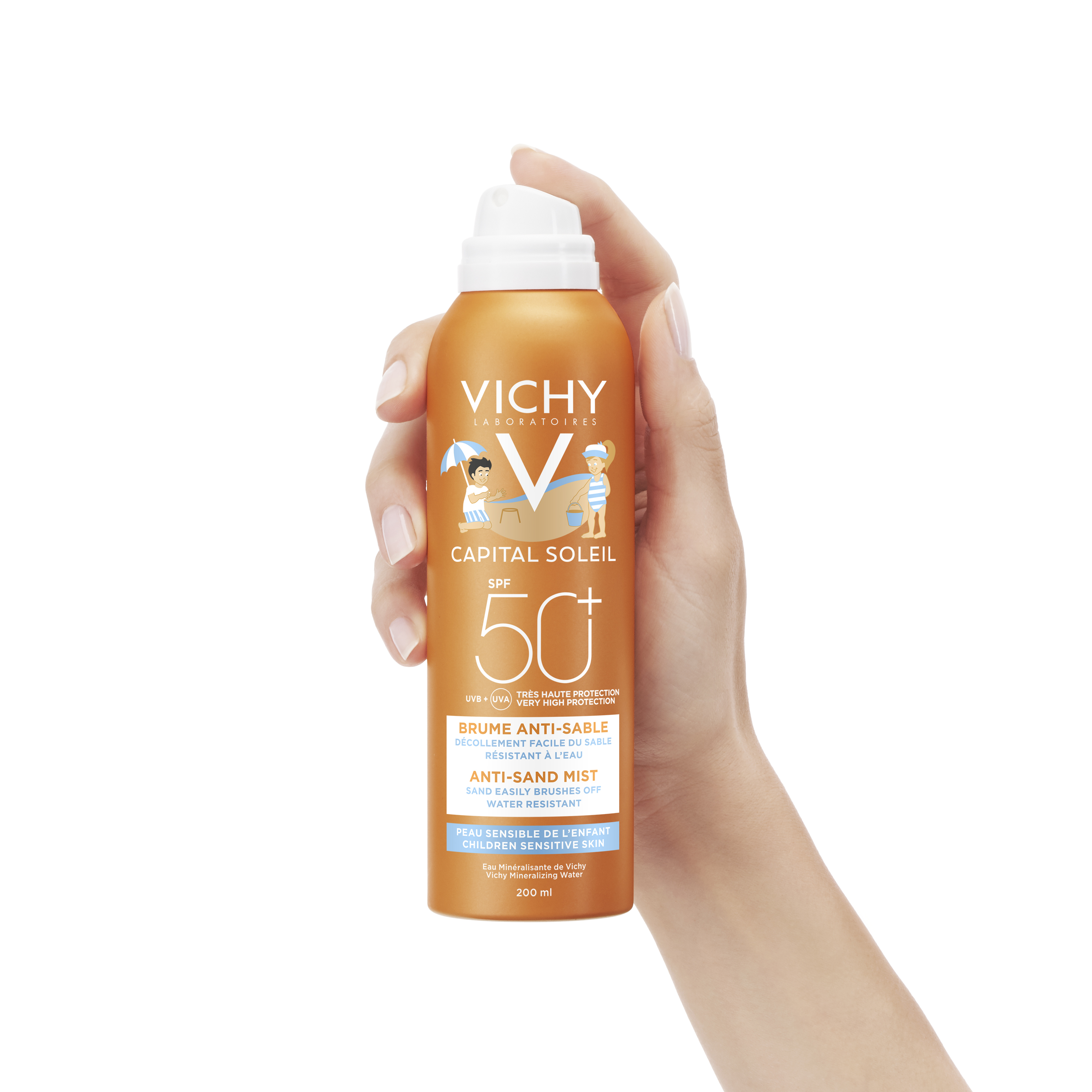 Vichy Capital Soleil Spray Anti-Sabbia Per Bambini 50 SPF 200ml-4