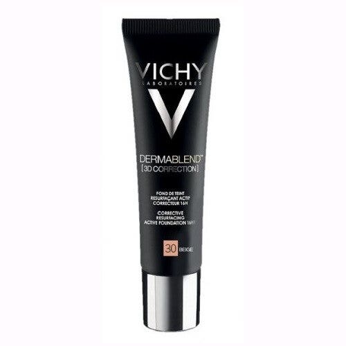 Vichy Dermablend 3D Base De Maquillaje Para Pieles Grasas Con Imperfecciones Tono 30 30ml-4