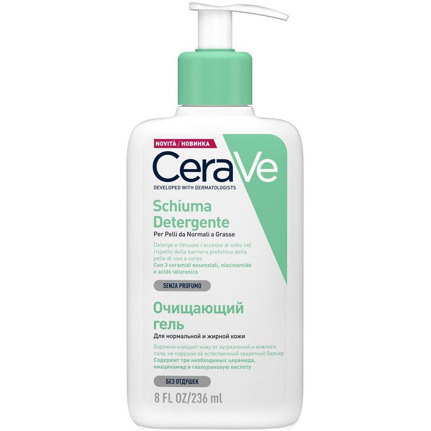CeraVe Espuma Limpiadora Facial Seborreguladora Pieles Grasas 236 ml-1
