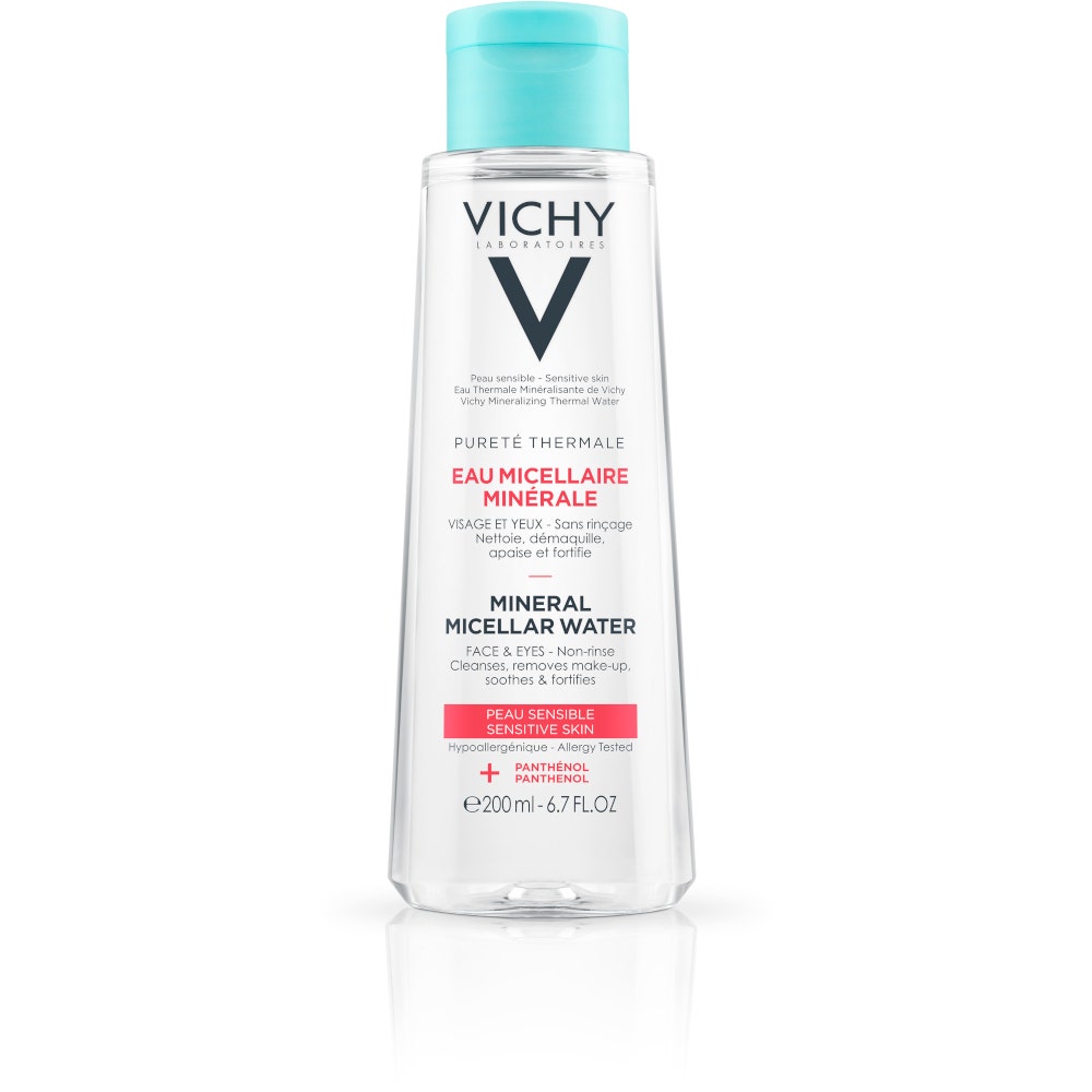 Vichy Pureté Thermale Agua Micelar Limpiadora Limpiadora Pieles Sensibles 200ml-5