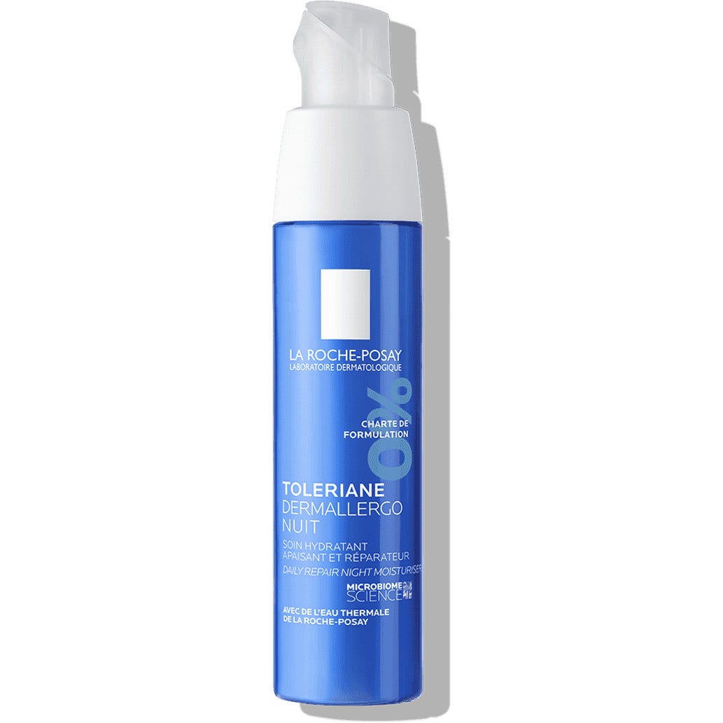 La Roche-Posay Toleriane Dermallergo Crema de Noche Tratamiento Hidratante Calmante y Reparador 40 ml