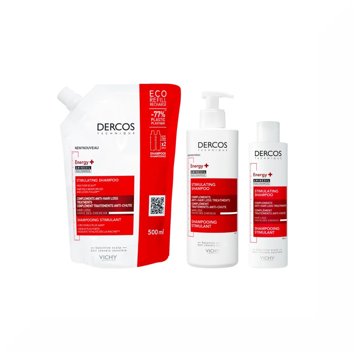 Vichy Dercos Eco-Refill Champú Energizante 500 ml-14