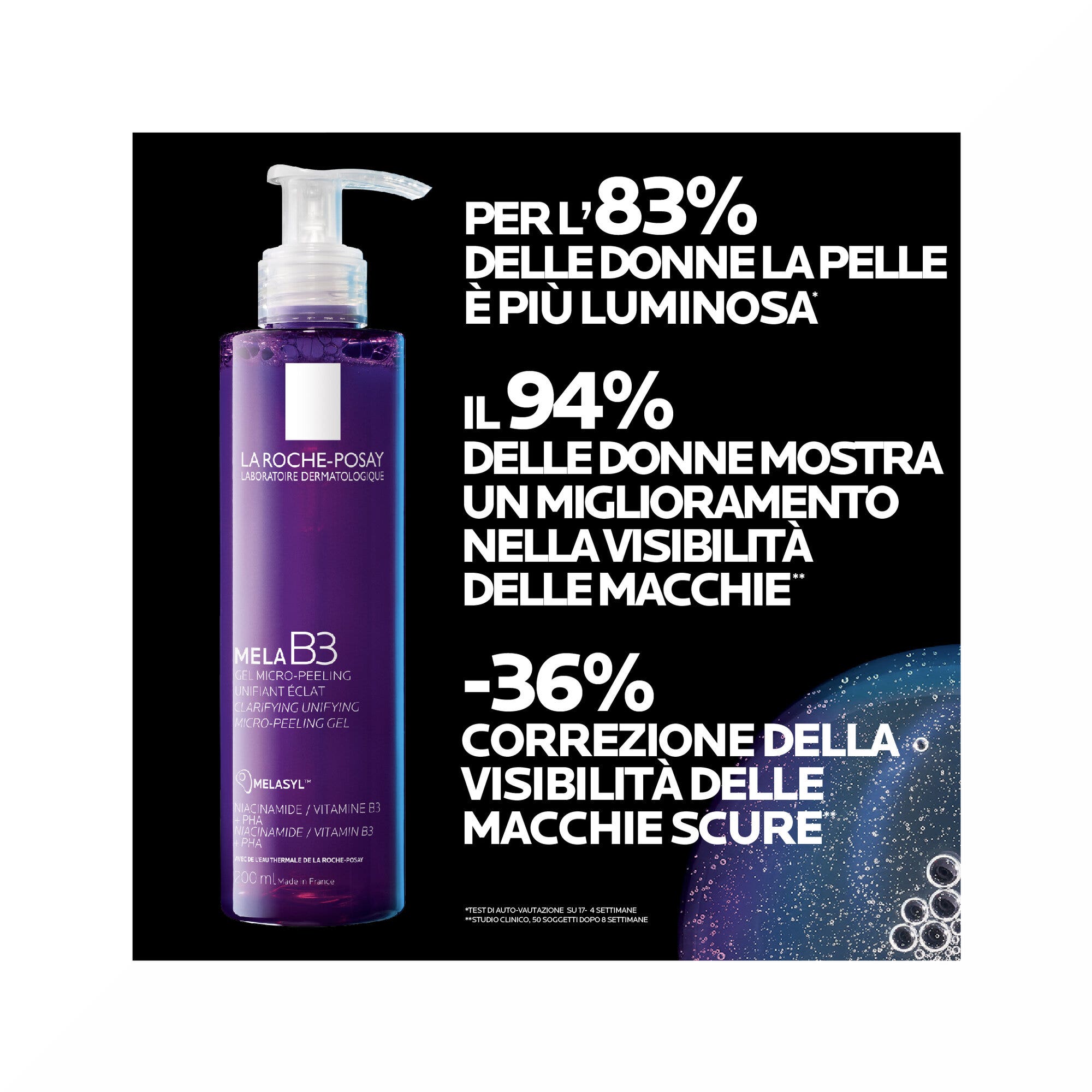 La Roche-Posay Gel Limpiador Micropeeling Anti-Imperfecciones Manzana B3 200 ml-4