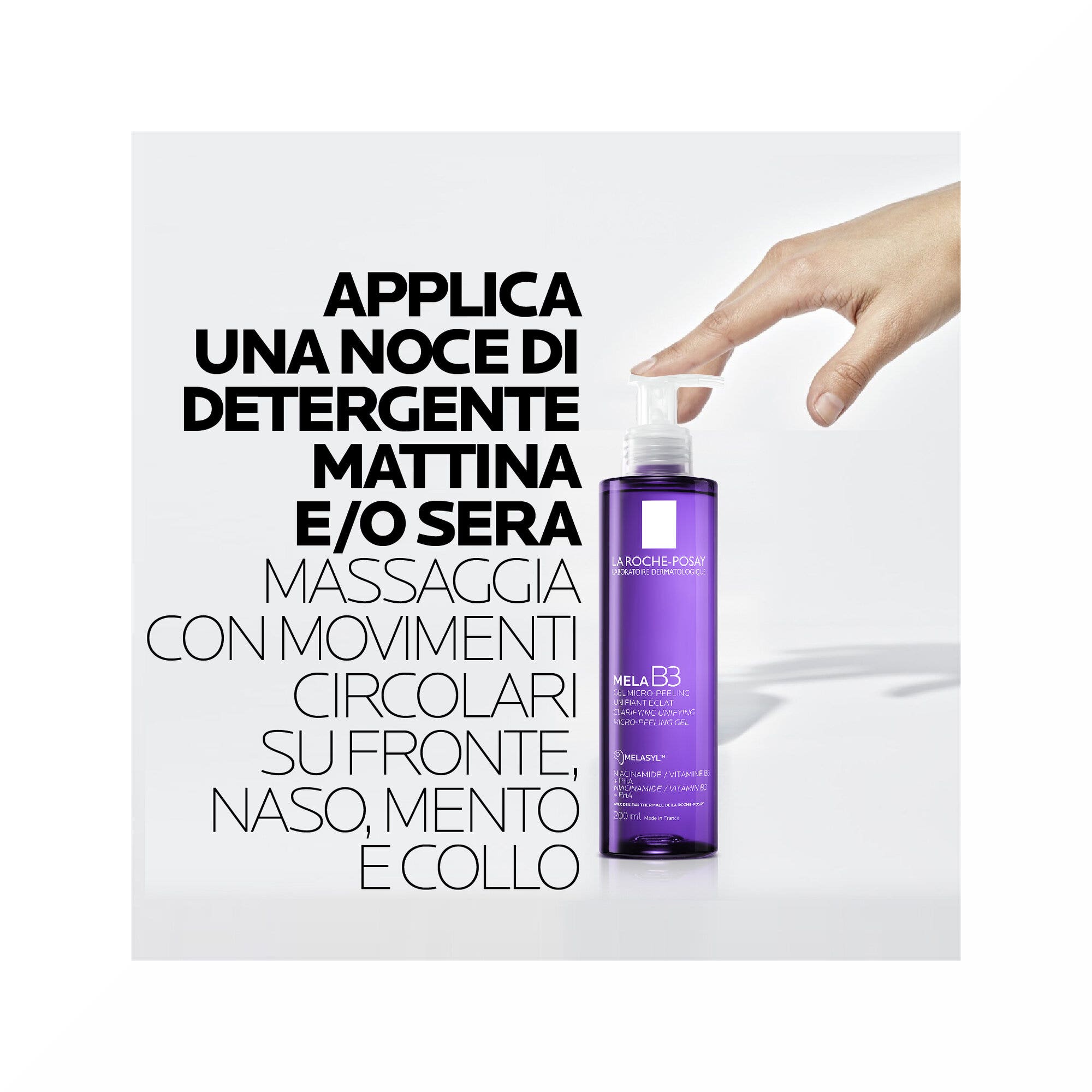 La Roche-Posay Gel Limpiador Micropeeling Anti-Imperfecciones Manzana B3 200 ml-6