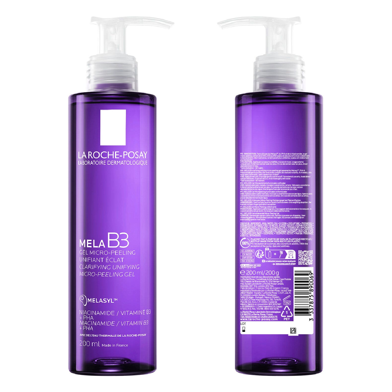 La Roche-Posay Gel Limpiador Micropeeling Anti-Imperfecciones Manzana B3 200 ml-11
