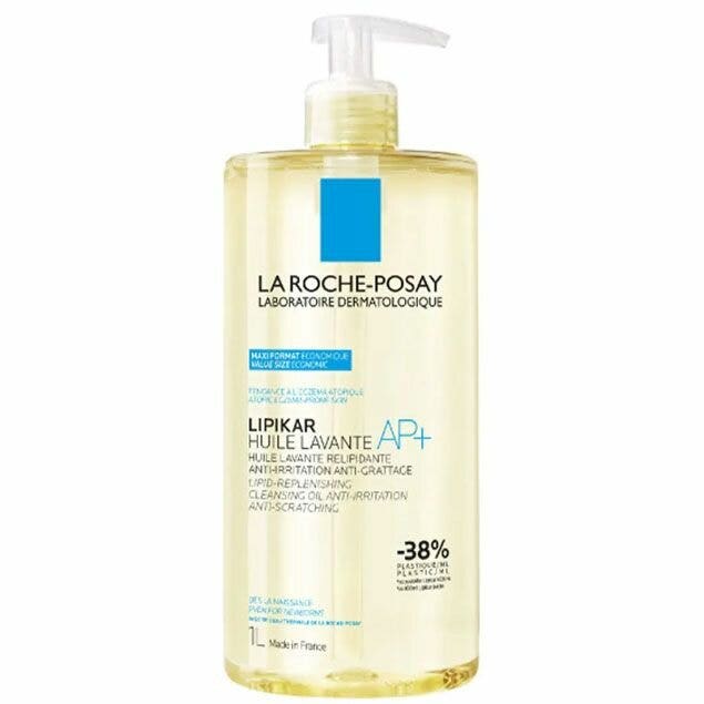 La Roche-Posay Lipikar Huile Lavant Aceite Limpiador Nutritivo con Niacinamida y Manteca de Karité 1 L