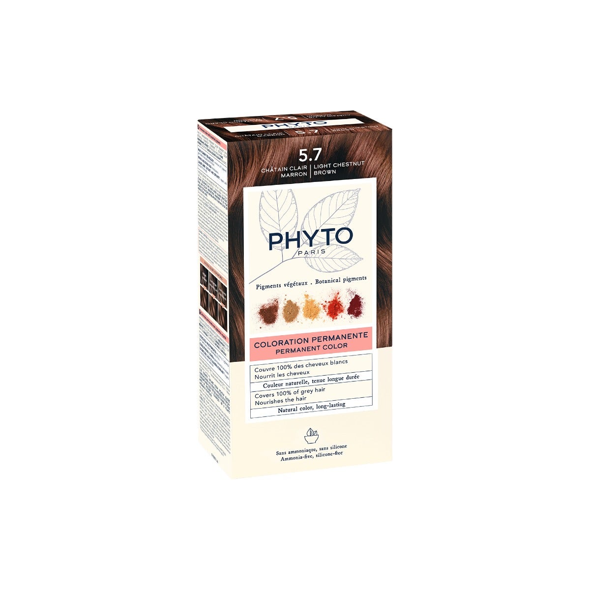 Phyto Phytocolor 5.7 Castaño claro tabaco Tinte permanente para el cabello