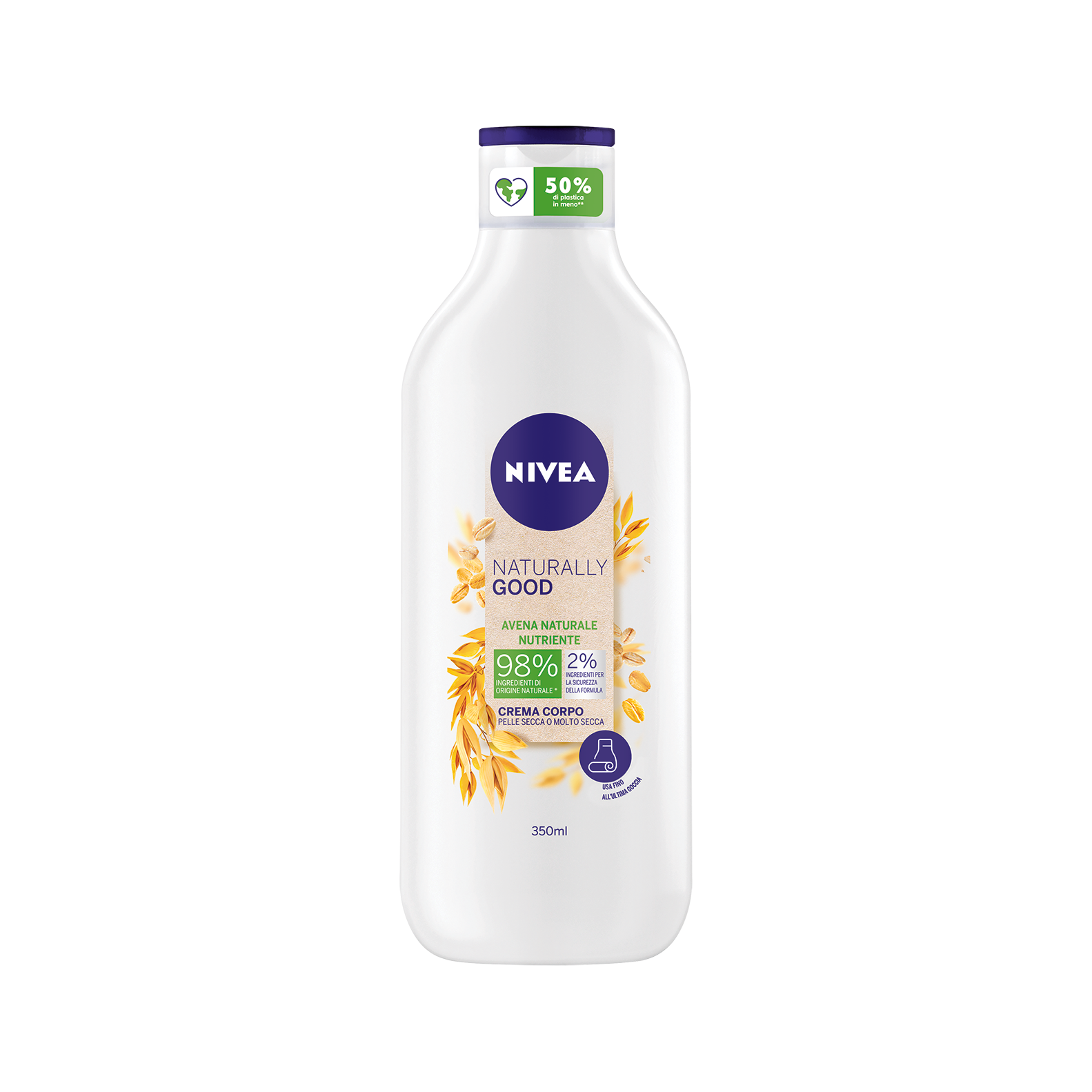 Nivea Crema Corpo Naturally Good Avena 350ml