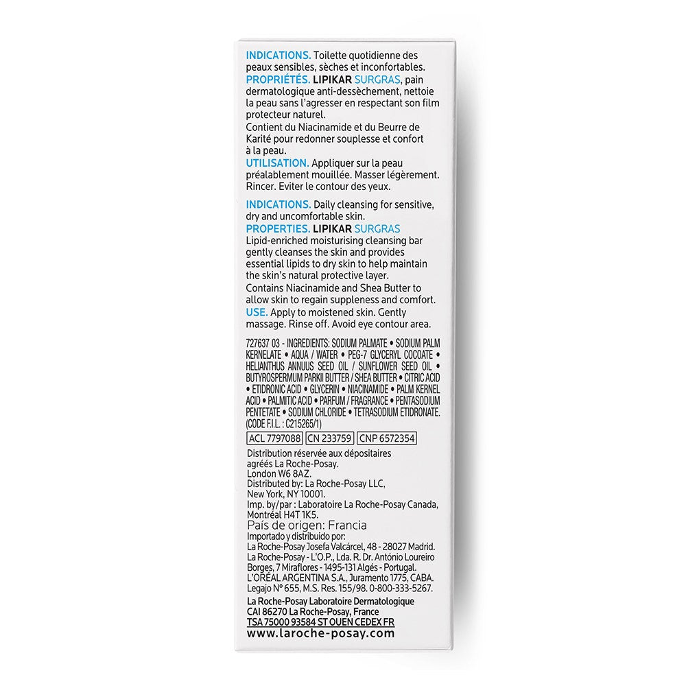La Roche-Posay Lipikar Surgras Pan Fisiológico Nutritivo 150 g-4