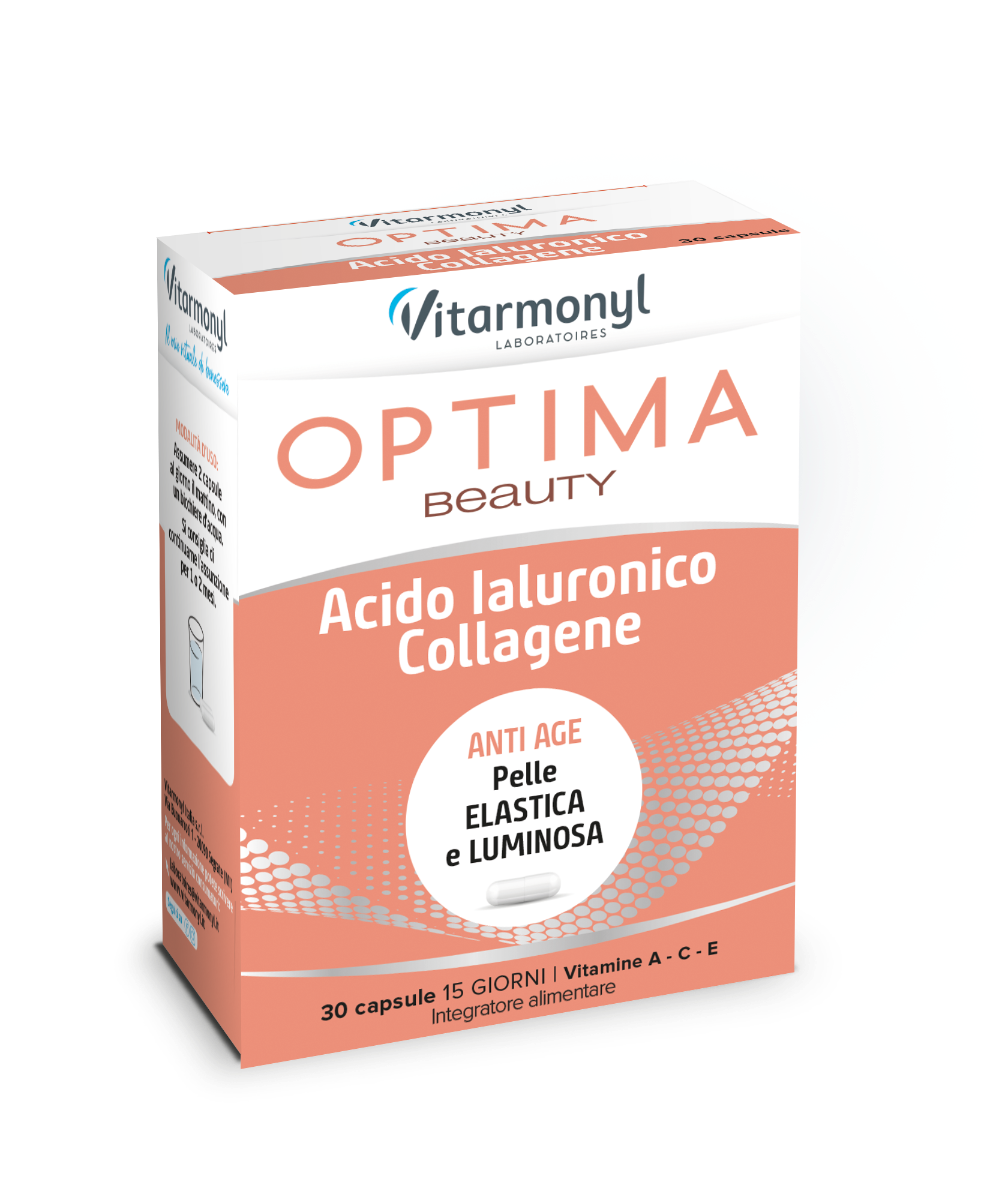 Vitarmonyl Optima Beauty Ácido hialurónico y colágeno 30 cápsulas