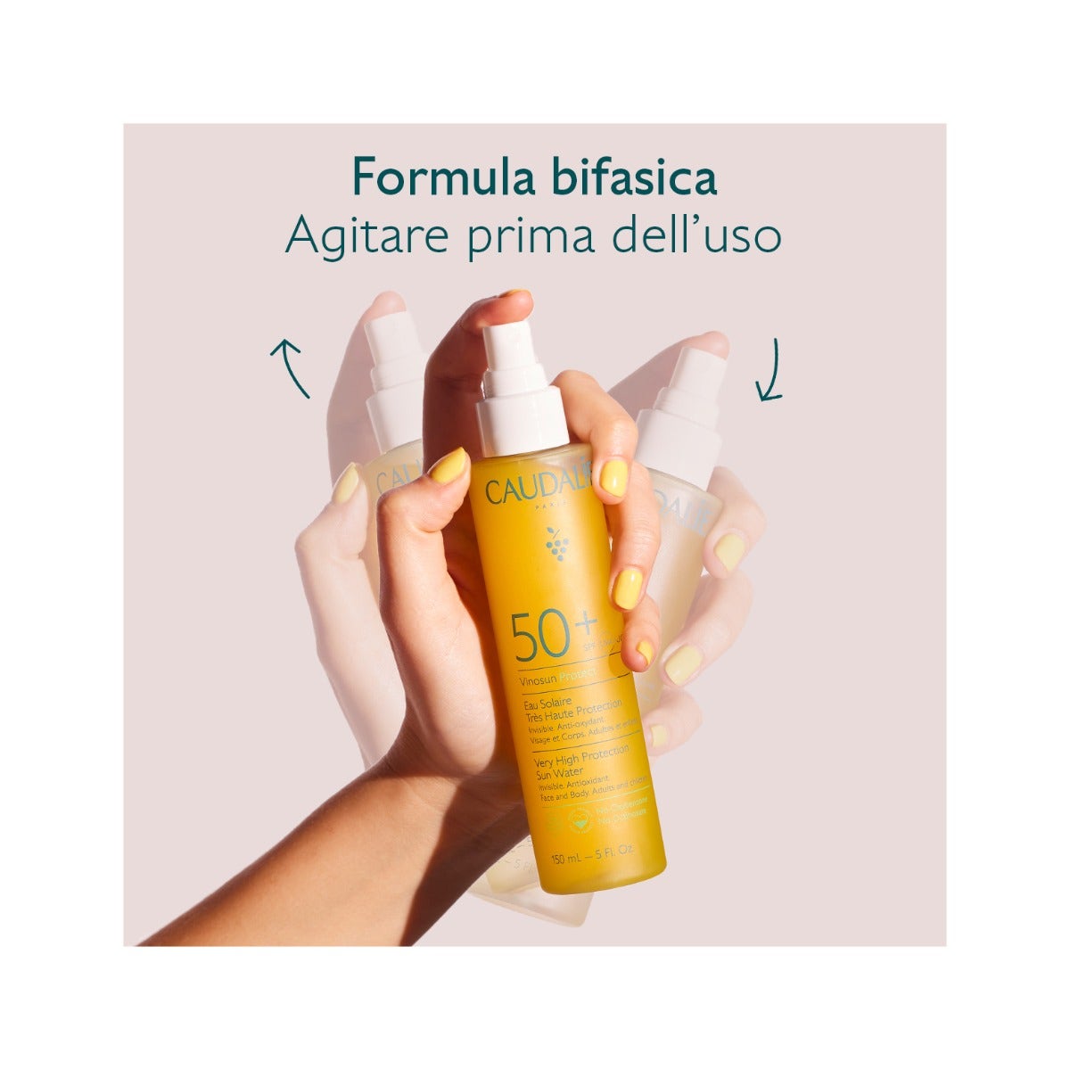 Caudalie Vinosun Protect Acqua Solare Ad Altissima Protezione 150ml SPF50+
