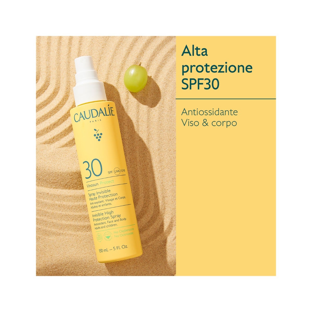 Caudalie Vinosun Protect Spray Invisibile ad Alta Protezione SPF30 150ml
