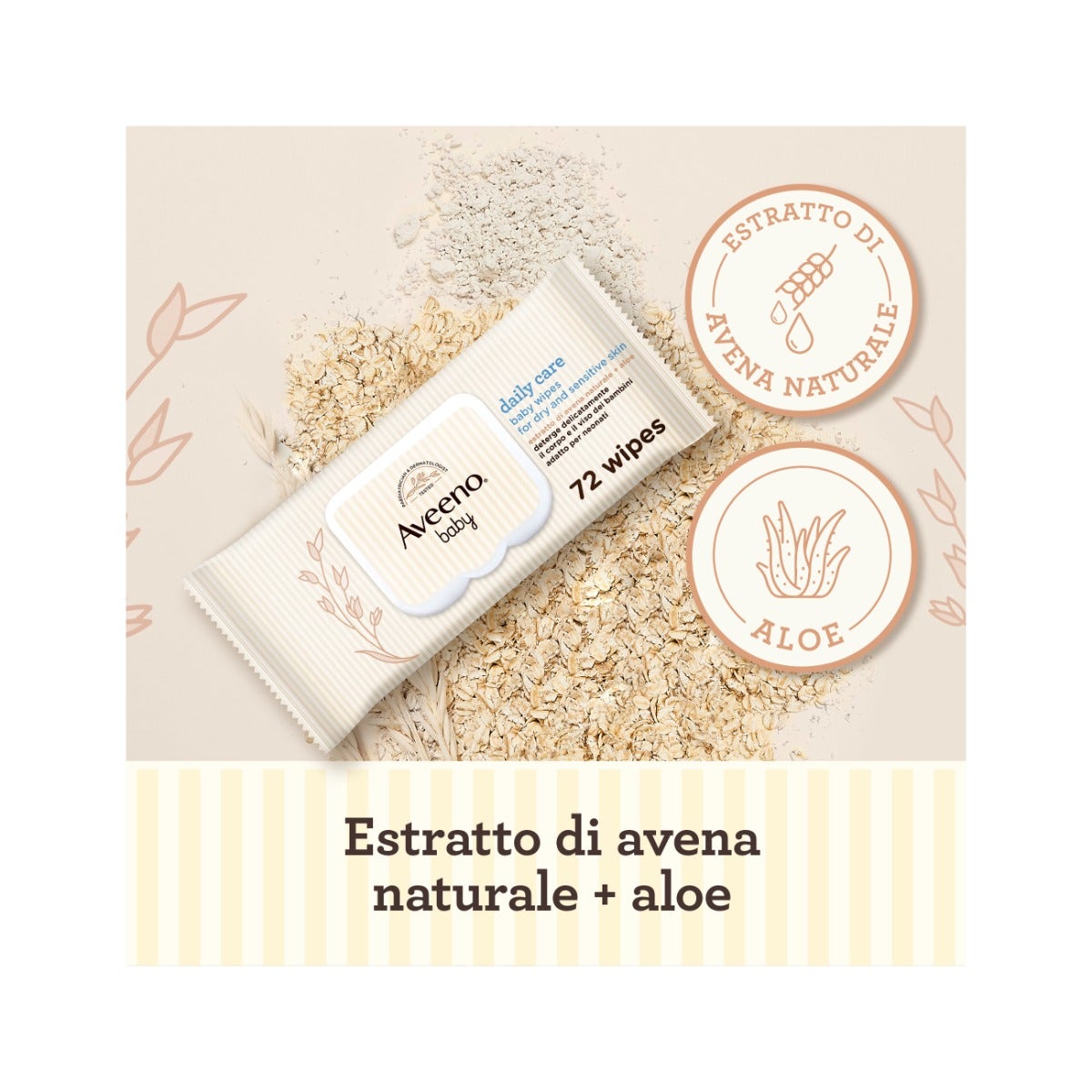 Aveeno Baby Toallitas Cuidado Diario 72 Piezas-13