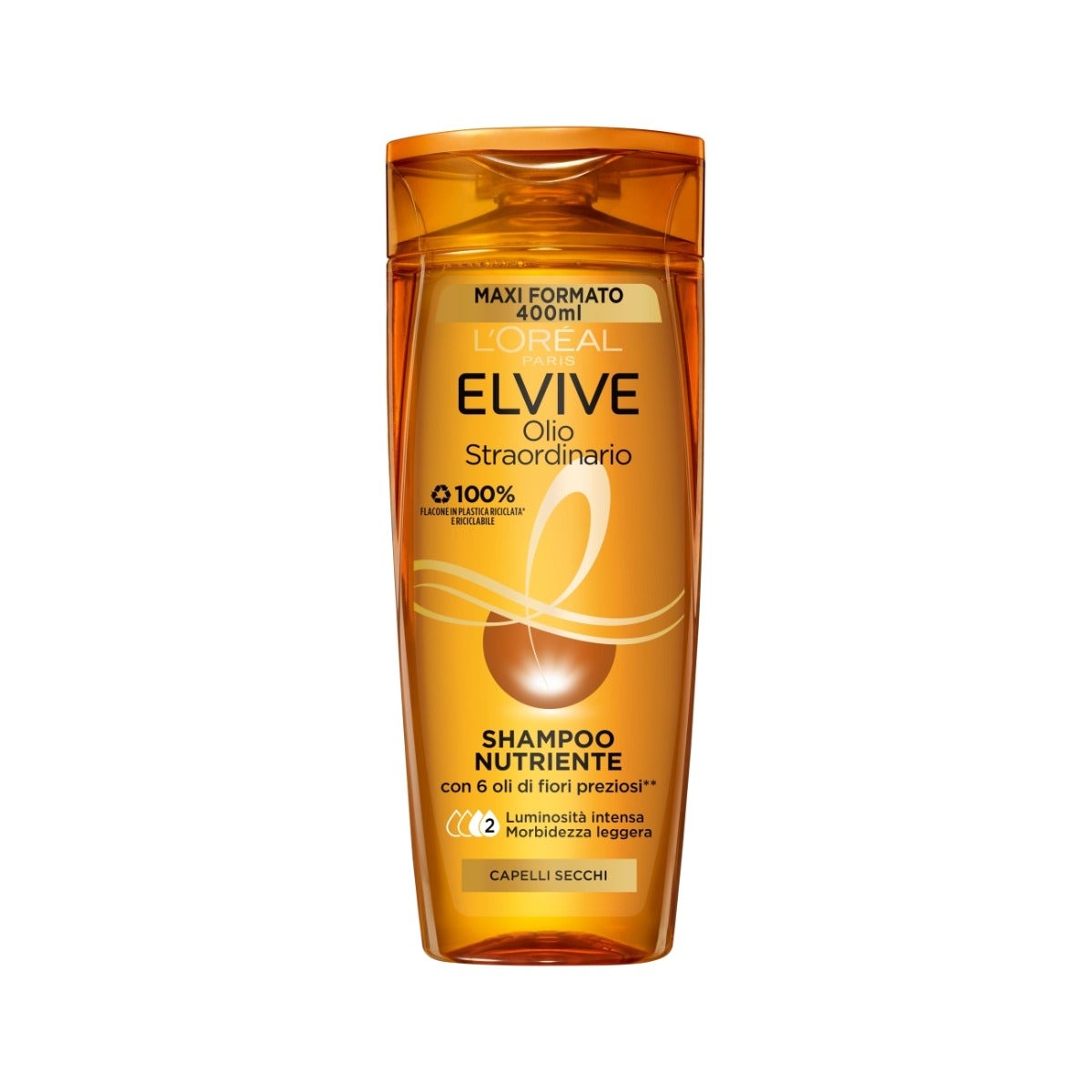 L'Oréal Paris  Elvive Olio Straordinario Shampoo Nutriente Capelli Secchi 400 ml