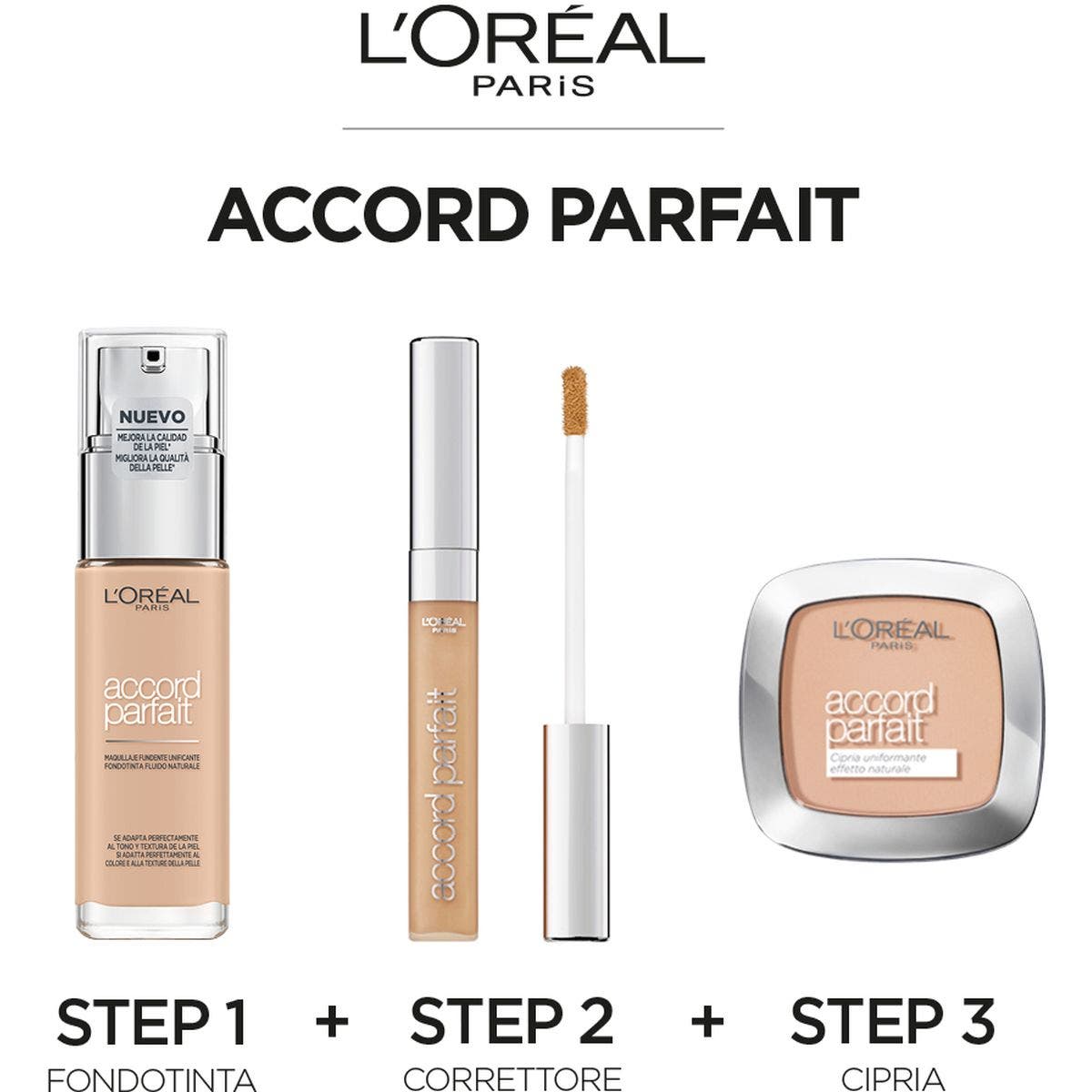 L'Oréal Paris Accord Parfait Foundation 2.N Vainilla / Vainilla 30 ml-4