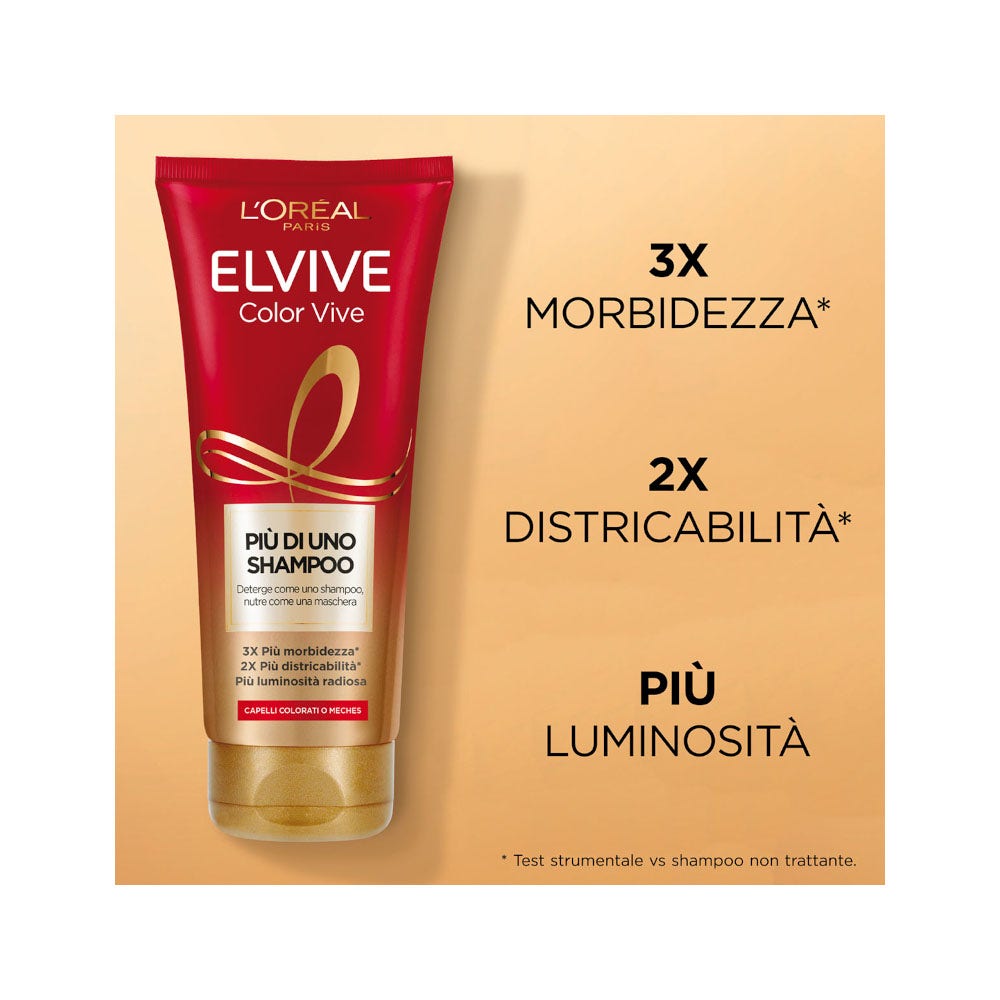L'Oréal Paris Elvive Più Di Uno Shampoo Color Vive Shampoo Capelli Colorati 200ml
