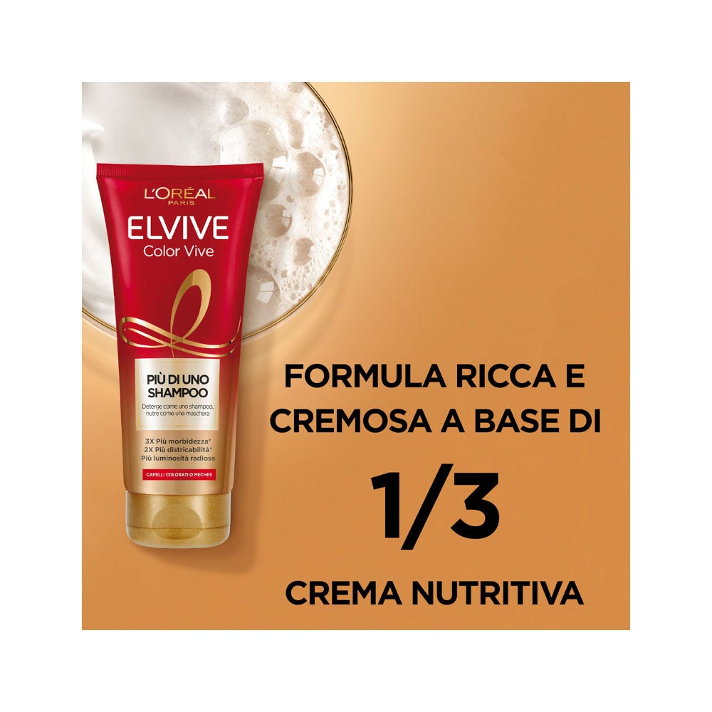 L'Oréal Paris Elvive Più Di Uno Shampoo Color Vive Shampoo Capelli Colorati 200ml