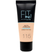 Base de maquillaje matificante Fit Me de Maybelline New York 115 Ivory 30ml-1