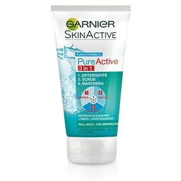 Garnier Pure Active Gel Limpiador 3En1 188ml-1
