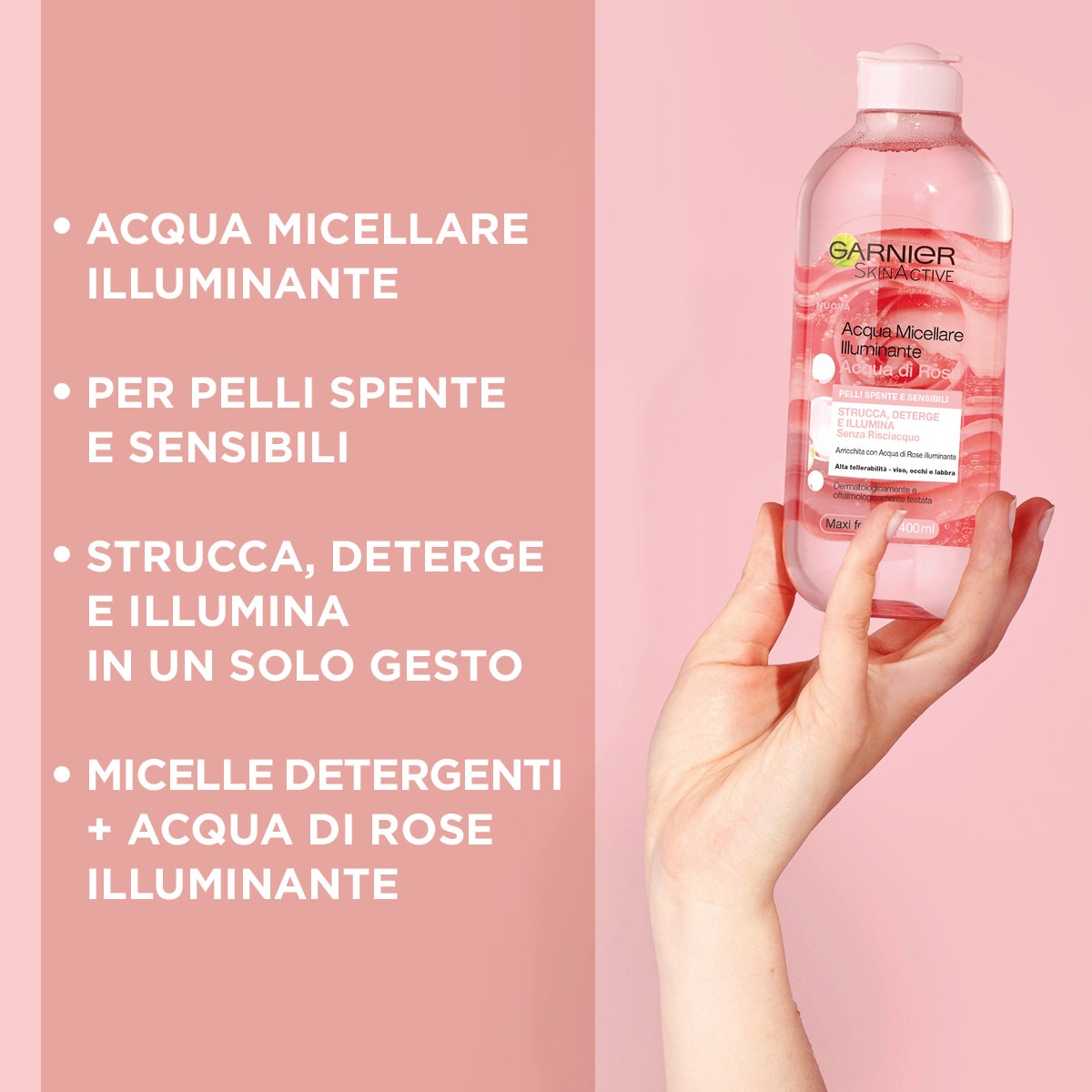 Garnier Acqua Micellare illuminante Acqua Di Rose 400ml