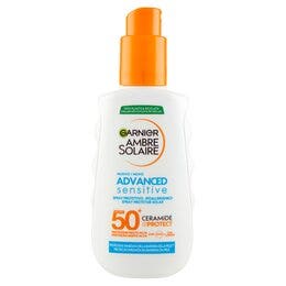 Garnier Ambre Solaire Advanced Sensitive Adultos Spray Protector con Ceramidas 150 ml SPF50+