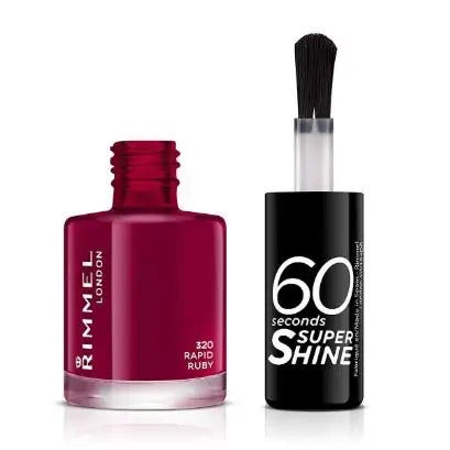 Rimmel Esmalte 60 Seconds Super Shine Tono 320 Rapid Ruby-2