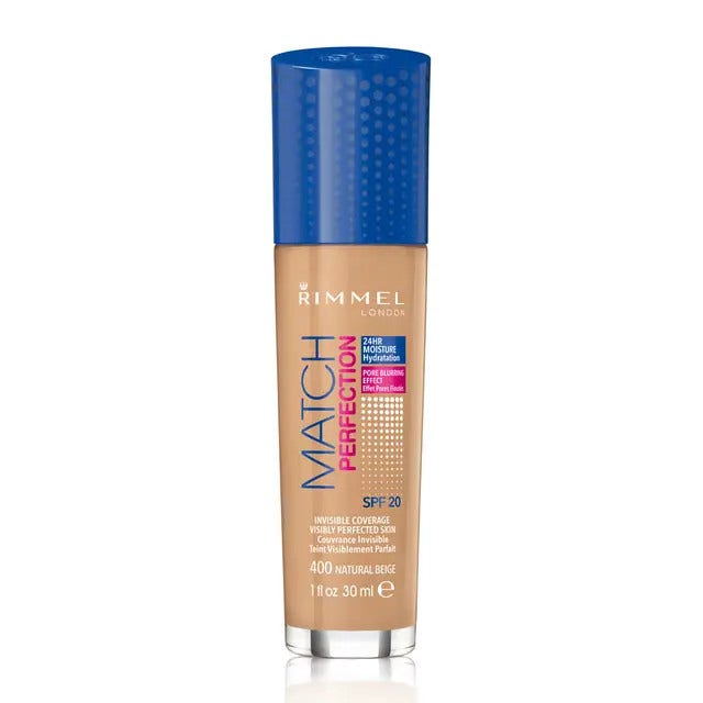 Rimmel Base de Maquillaje Match Perfection 400 Beige Natural 30ml-1