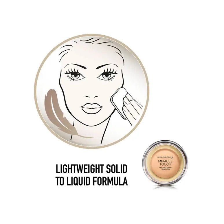 Max Factor Base de maquillaje Miracle Touch con ácido hialurónico 075 Golden