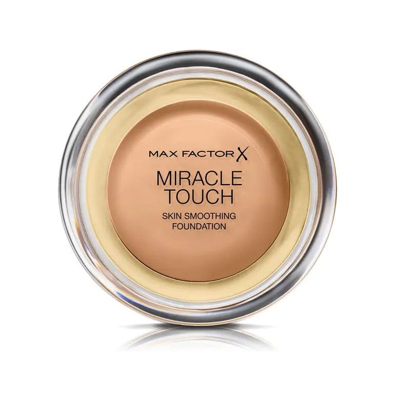 Max Factor Miracle Touch Base de maquillaje cubriente con ácido hialurónico 080 Bronze